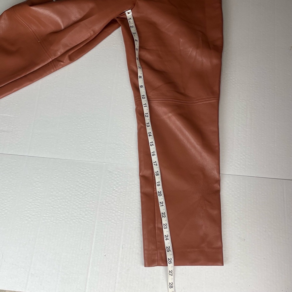 Wilfred Aritzia Brown Vegan High‎ Rise Ankle Pants Size 8 - Picture 10 of 12